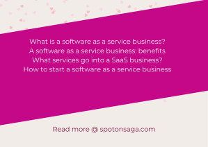 Software as a Service Businesses are a type of SaaS that typically provide information technology products, services, or solutions to end-customers in a cloud-based environment.